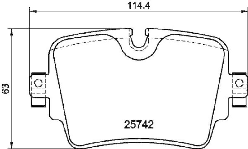 HELLA 8DB 355 021-391 Bremsbelagsatz, Scheibenbremsbelag für JAGUAR