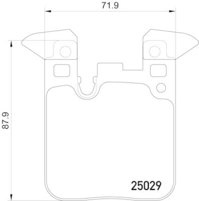 HELLA 8DB 355 021-611 Bremsbelagsatz, Scheibenbremsbelag für BMW