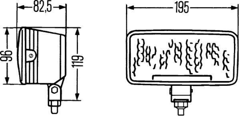 HELLA 1GD 003 590-701 Arbeitsscheinwerfer H3