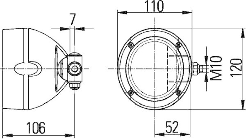 HELLA 1GM 996 134-371 Arbeitsscheinwerfer H3