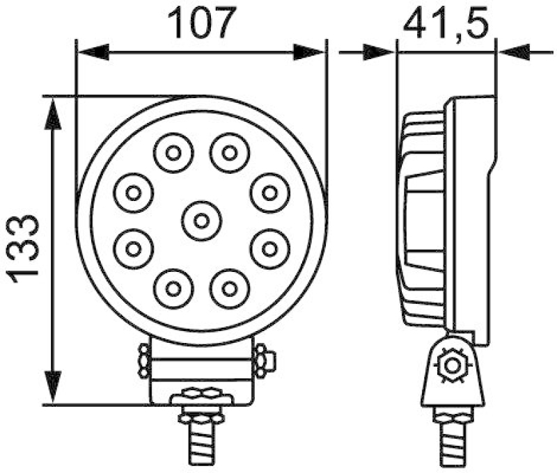 HELLA 1G0 357 101-012 Arbeitsscheinwerfer