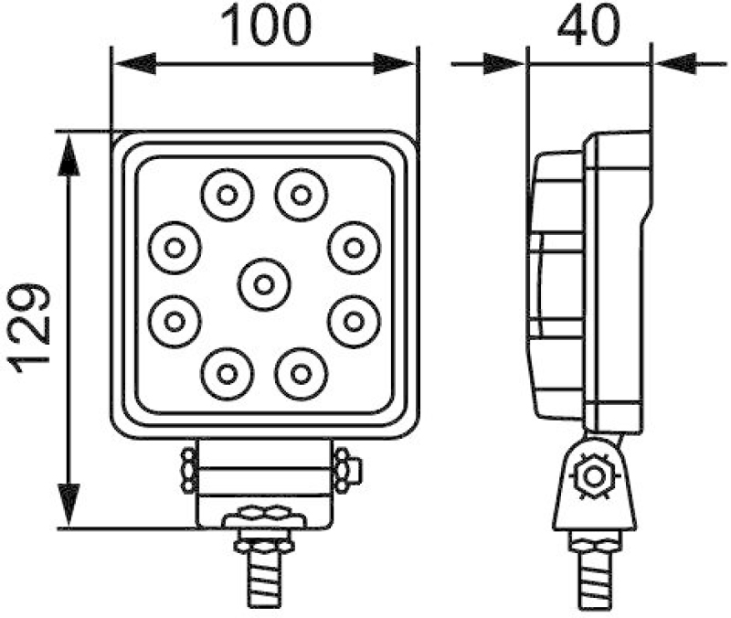 HELLA 1GA 357 103-012 Arbeitsscheinwerfer