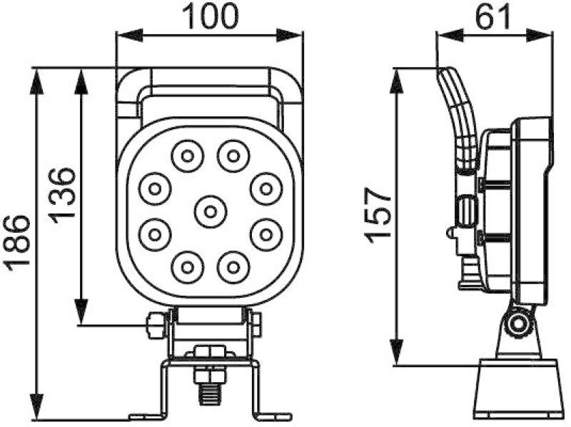 HELLA 1GA 357 103-082 Arbeitsscheinwerfer