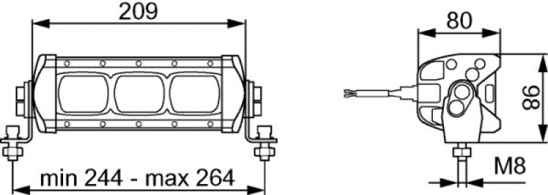 HELLA 1GE 360 000-002 Arbeitsscheinwerfer