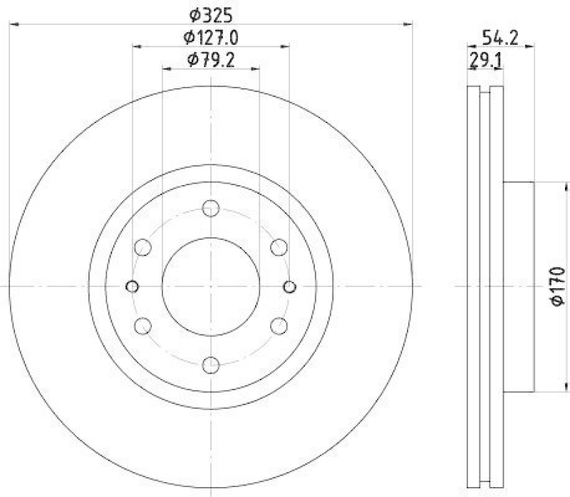 HELLA 8DD 355 117-021 Bremsscheibe 55262