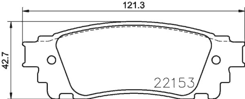 HELLA 8DB 355 024-631 Bremsbelagsatz, Scheibenbremsbelag für LEXUS NX (_Z1_)