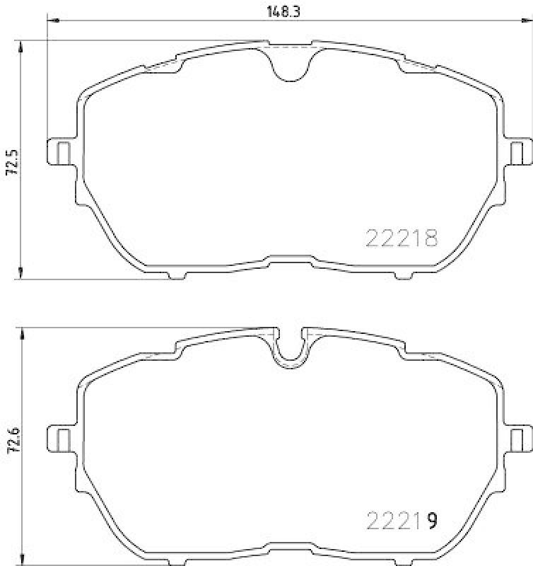 HELLA 8DB 355 024-731 Bremsbelagsatz, Scheibenbremsbelag für PEUGEOT