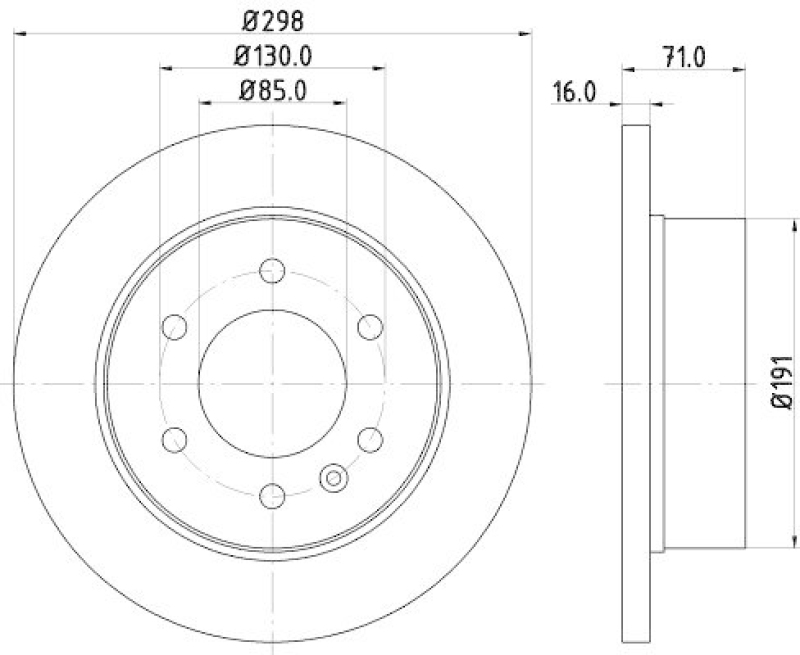 HELLA 8DD 355 117-641 Bremsscheibe