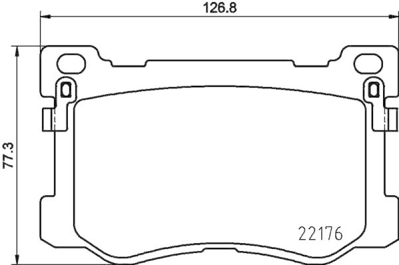 HELLA 8DB 355 025-271 Bremsbelagsatz, Scheibenb