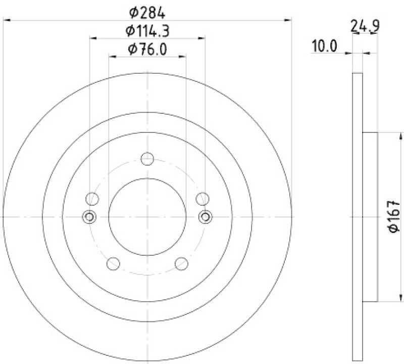 HELLA 8DD 355 118-231 Bremsscheibe 55391PRO