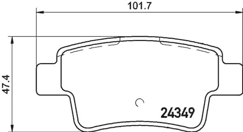 HELLA 8DB 355 015-861 Bremsbelagsatz, Scheibenbremsbelag für OPEL