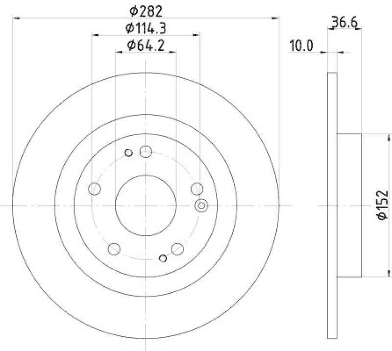 HELLA 8DD 355 131-901 Bremsscheibe