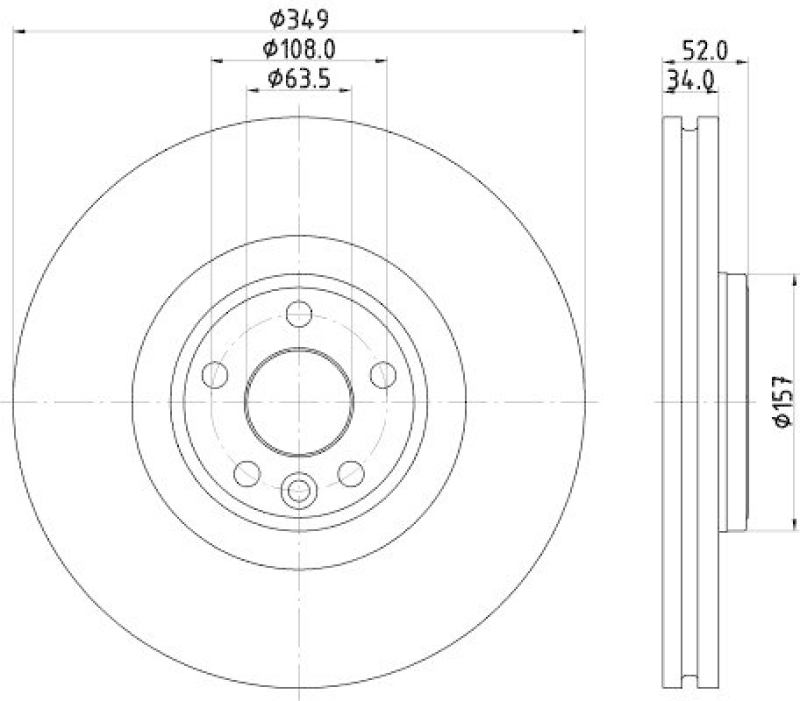 HELLA 8DD 355 131-961 Bremsscheibe