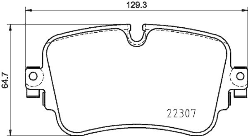 HELLA 8DB 355 025-681 Scheibenbremsbelagsatz