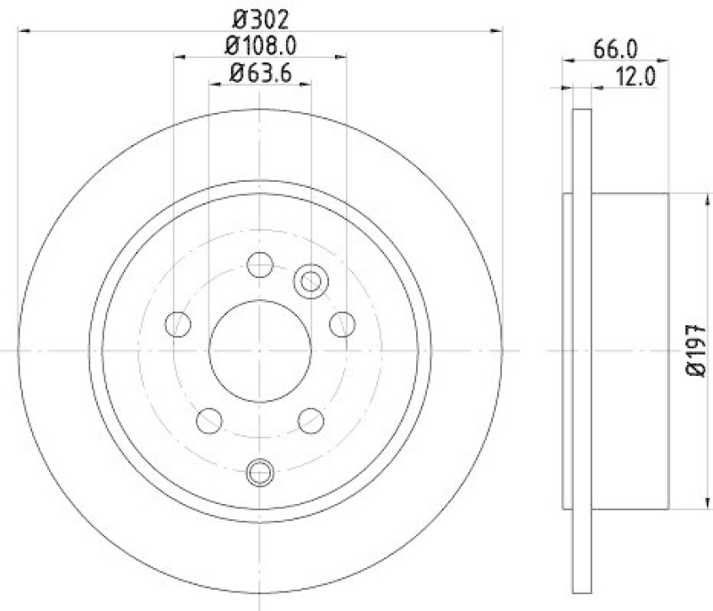 HELLA 8DD 355 118-911 Bremsscheibe