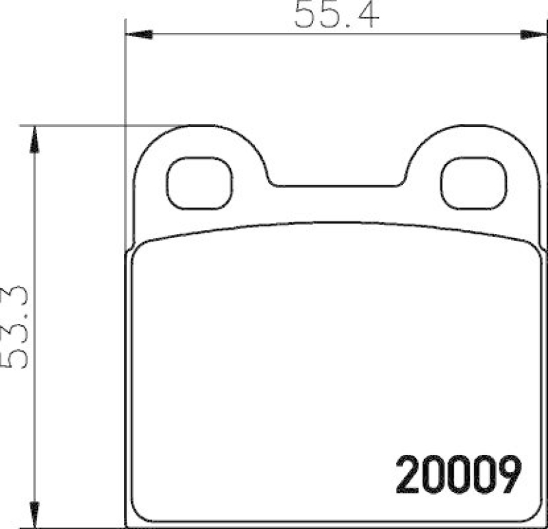 HELLA 8DB 355 006-991 Bremsbelagsatz, Scheibenbremsbelag für VW/ALFA/SAAB/PORSCHE/...