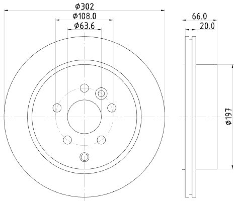 HELLA 8DD 355 118-921 Bremsscheibe