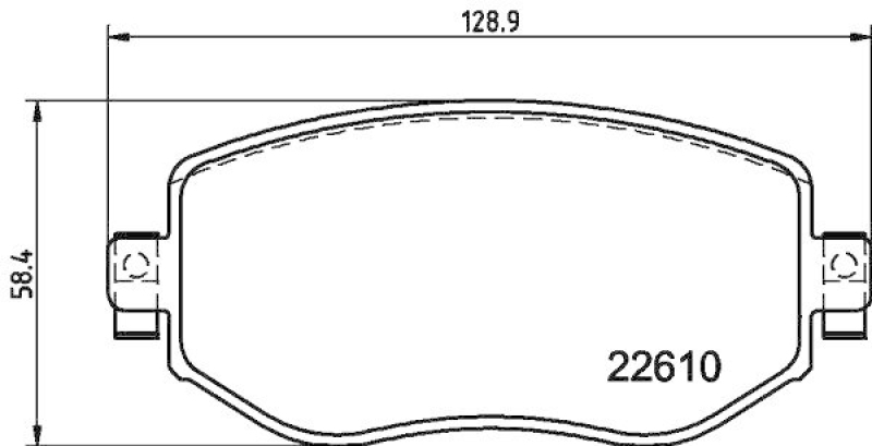 HELLA 8DB 355 025-851 Scheibenbremsbelagsatz