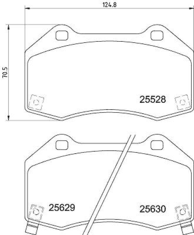 HELLA 8DB 355 025-871 Scheibenbremsbelagsatz