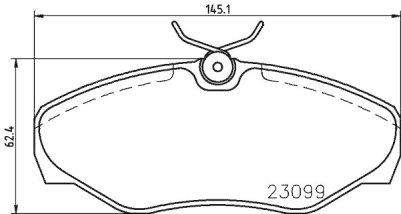 HELLA 8DB 355 011-091 Bremsbelagsatz, Scheibenbremsbelag für RENAULT/OPEL/NISSAN