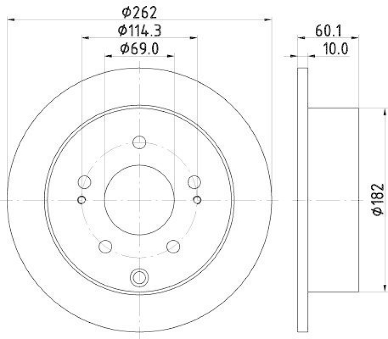 HELLA 8DD 355 120-631 Bremsscheibe