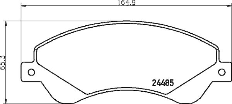 HELLA 8DB 355 012-771 Bremsbelagsatz Scheibenbremse