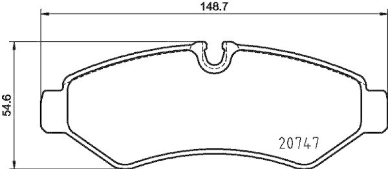 HELLA 8DB 355 036-861 Scheibenbremsbelagsatz