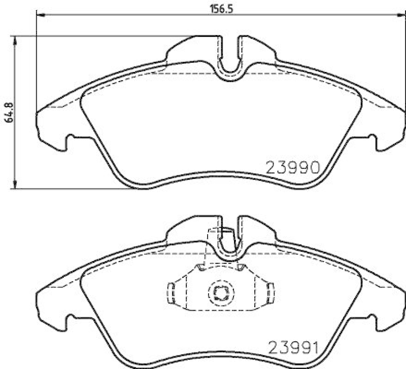 HELLA 8DB 355 014-481 Bremsbelagsatz Scheibenbremse