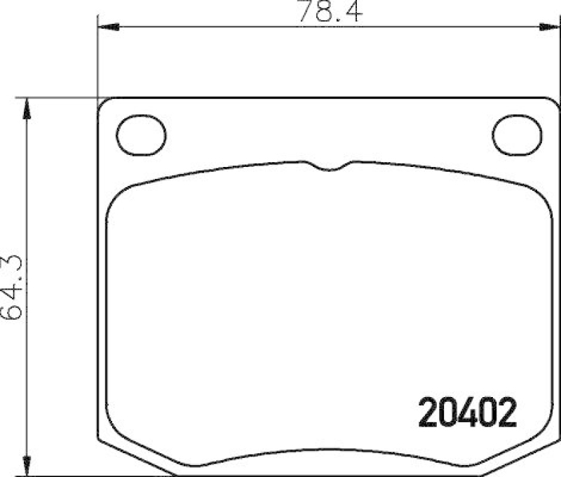 HELLA 8DB 355 017-381 Bremsbelagsatz, Scheibenbremsbelag für SAAB