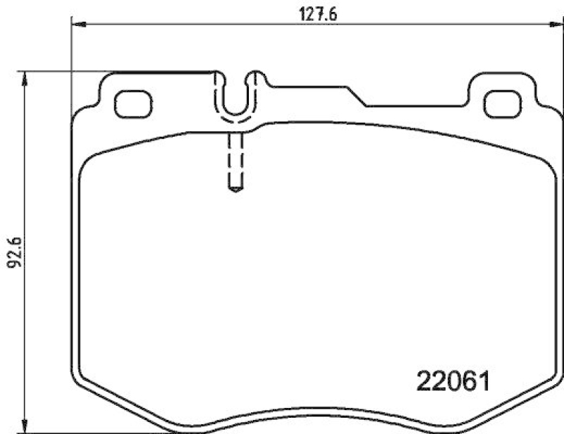 HELLA 8DB 355 037-971 Scheibenbremsbelagsatz