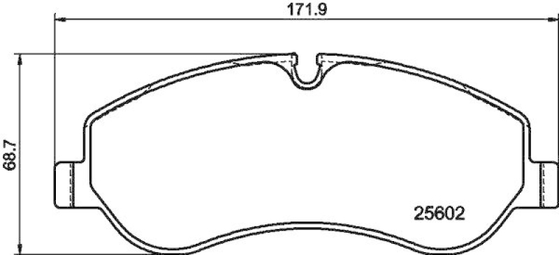 HELLA 8DB 355 020-691 Bremsbelagsatz Scheibenbremse