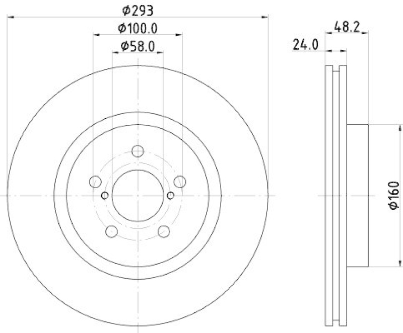 HELLA 8DD 355 134-221 Bremsscheibe