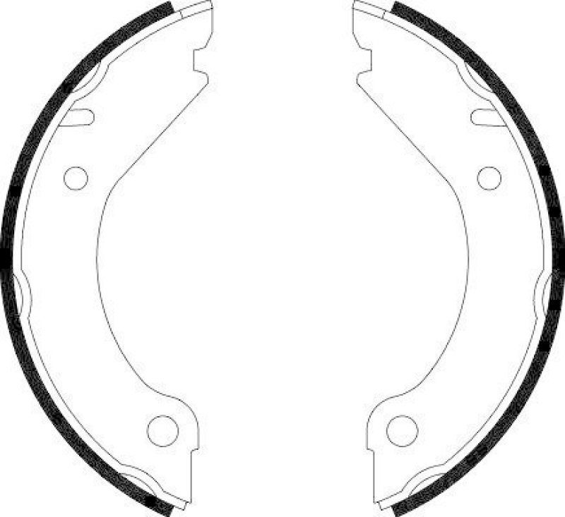 HELLA 8DA 355 050-021 Bremsbackensatz Feststellbremse