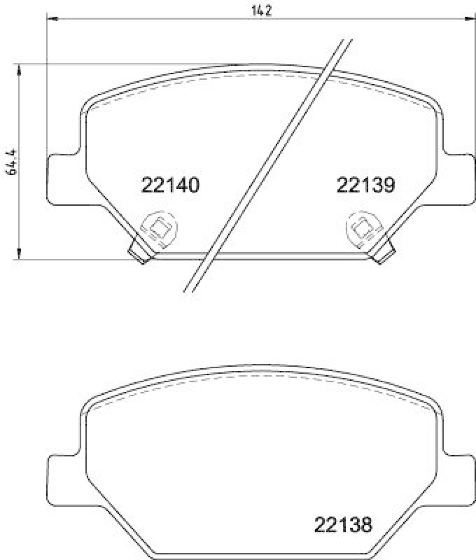 HELLA 8DB 355 039-121 Scheibenbremsbelagsatz