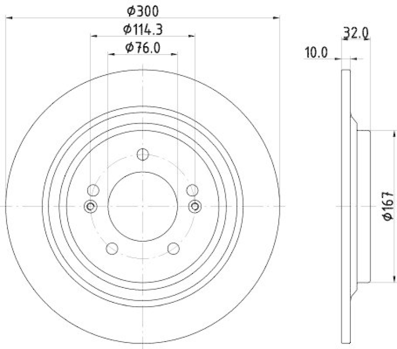 HELLA 8DD 355 134-291 Bremsscheibe