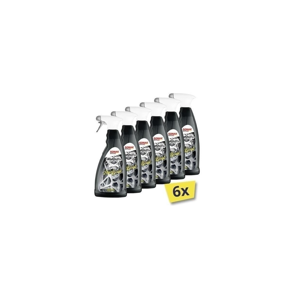 6x SONAX 04333000 Felgenbeast 1L