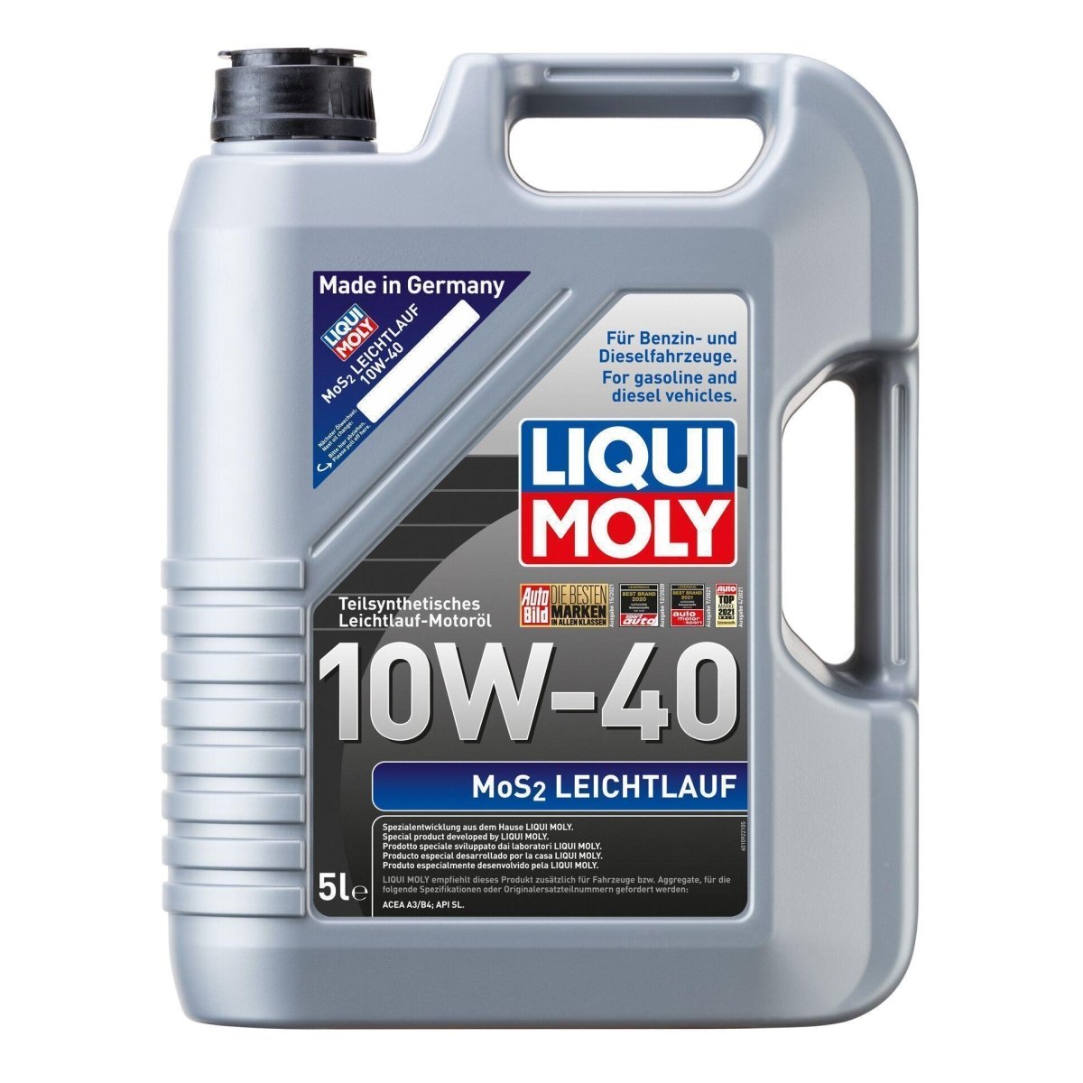 LIQUI MOLY 1092 Motoröl MoS2 Leichtlauf 10W-40 Kanister 5 L