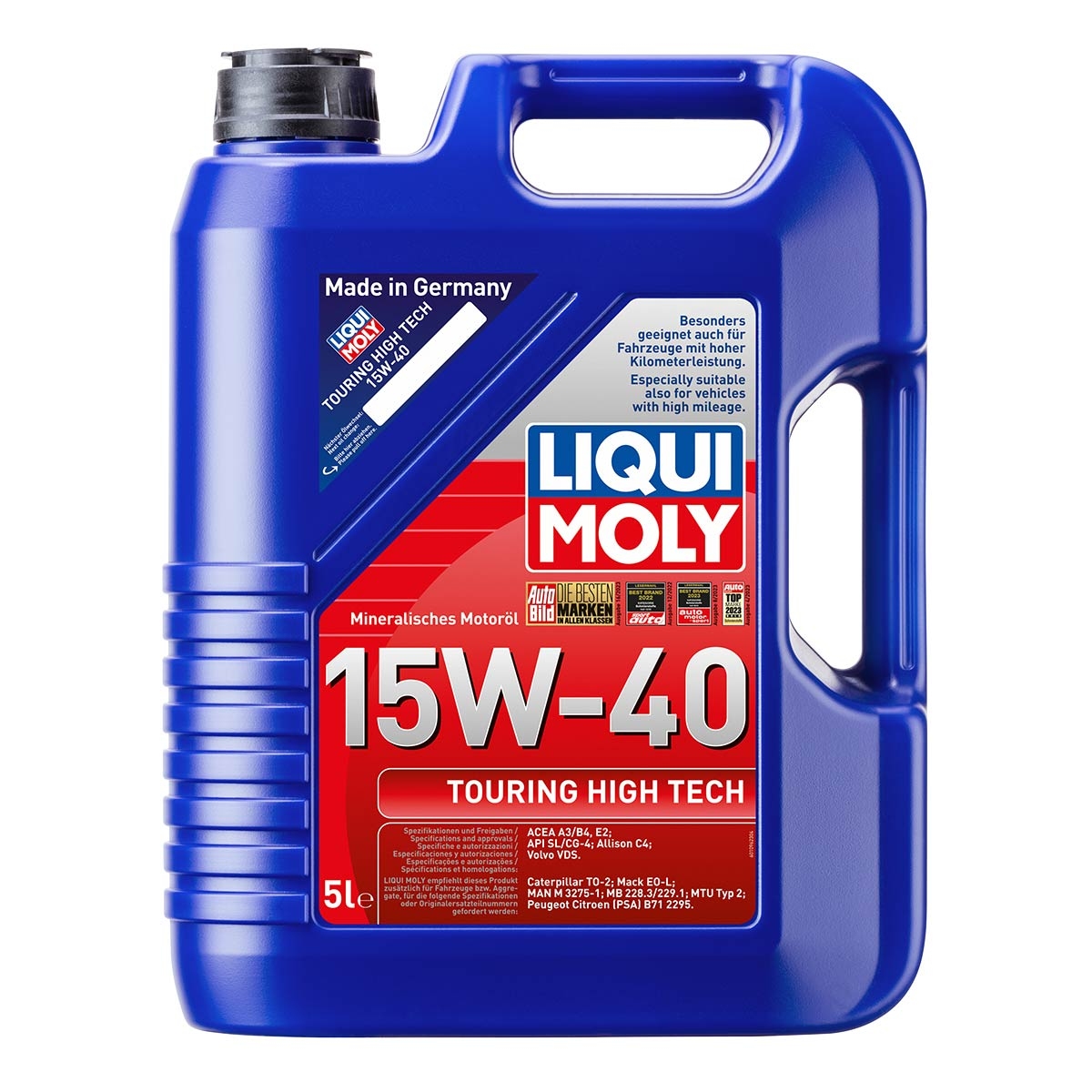 LIQUI MOLY 1096 Motoröl Touring High Tech Motoroil 15W-40 Kanister 5 L