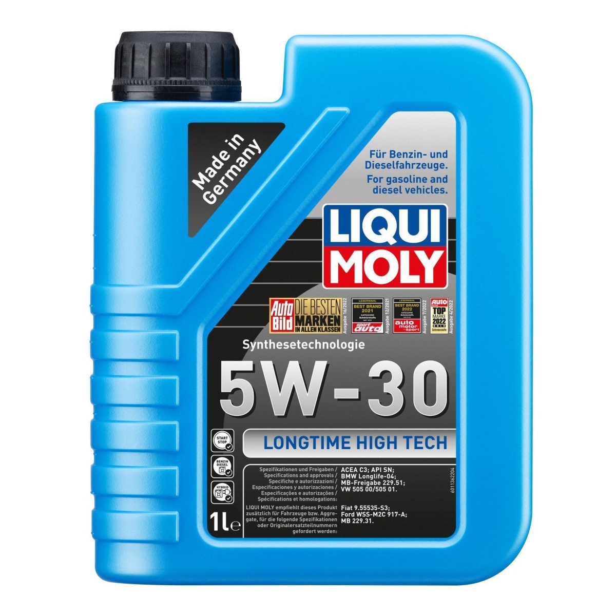 LIQUI MOLY 1136 Motoröl Longtime High Tech 5W-30 Kanister 1 L