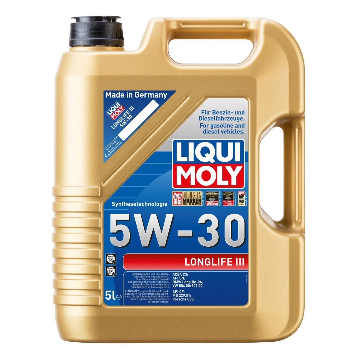 LIQUI MOLY 20647 Motoröl Longlife III 5W-30 Kanister 5 L