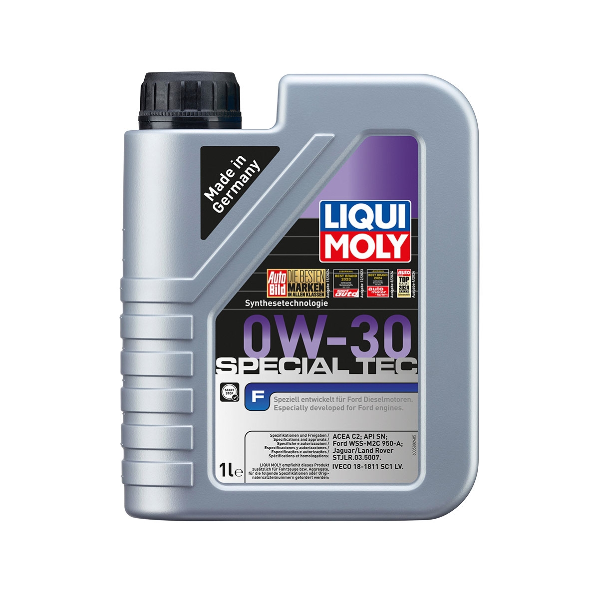 LIQUI MOLY 20722 Motoröl Special Tec F 0W-30 Kanister 1 L