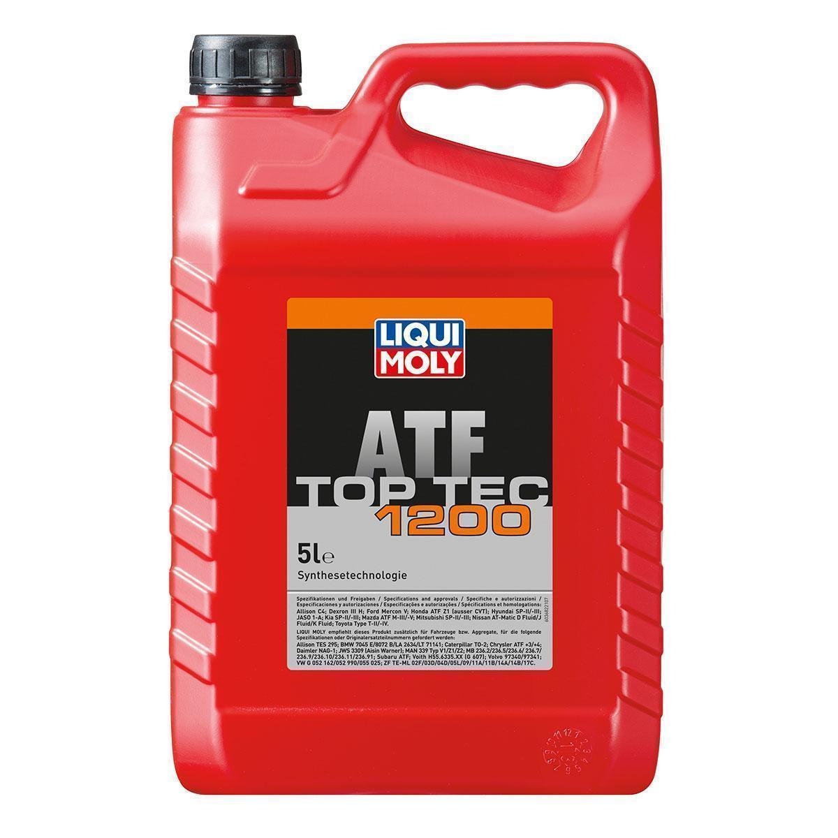 LIQUI MOLY 3682 Achsgetriebeöl Top Tec ATF 1200 Kanister 5 L