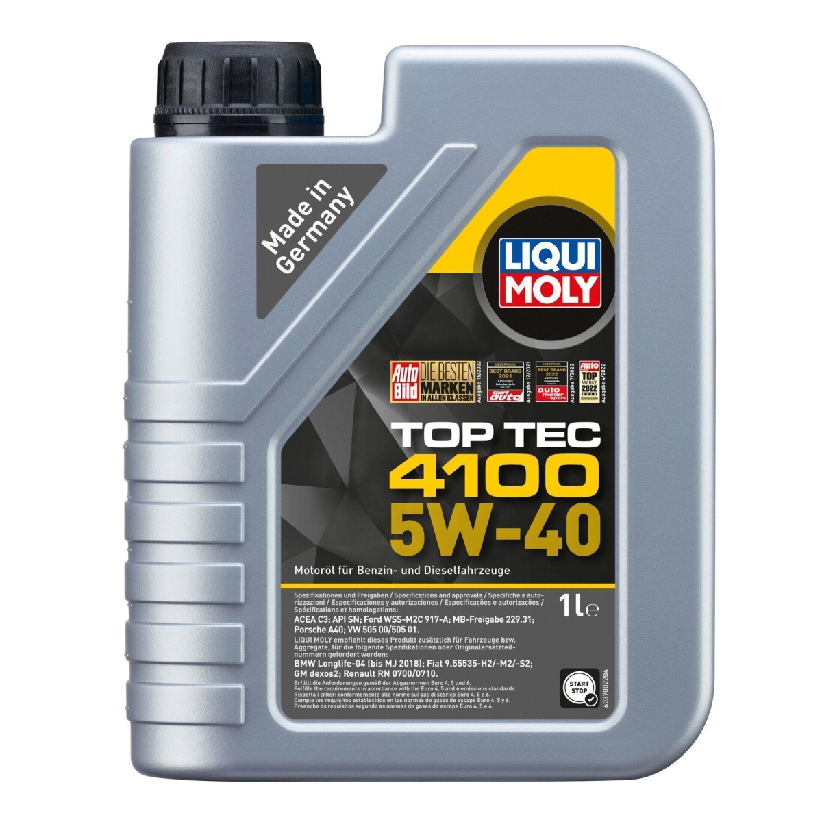 LIQUI MOLY 3700 Motoröl Top Tec 4100 5W-40 TW Kanister 1 L