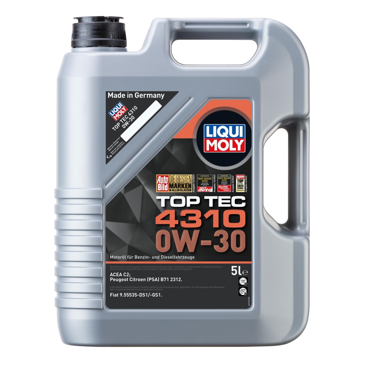 LIQUI MOLY 3736 Motoröl Top Tec 4310 0W-30 Kanister 5 L