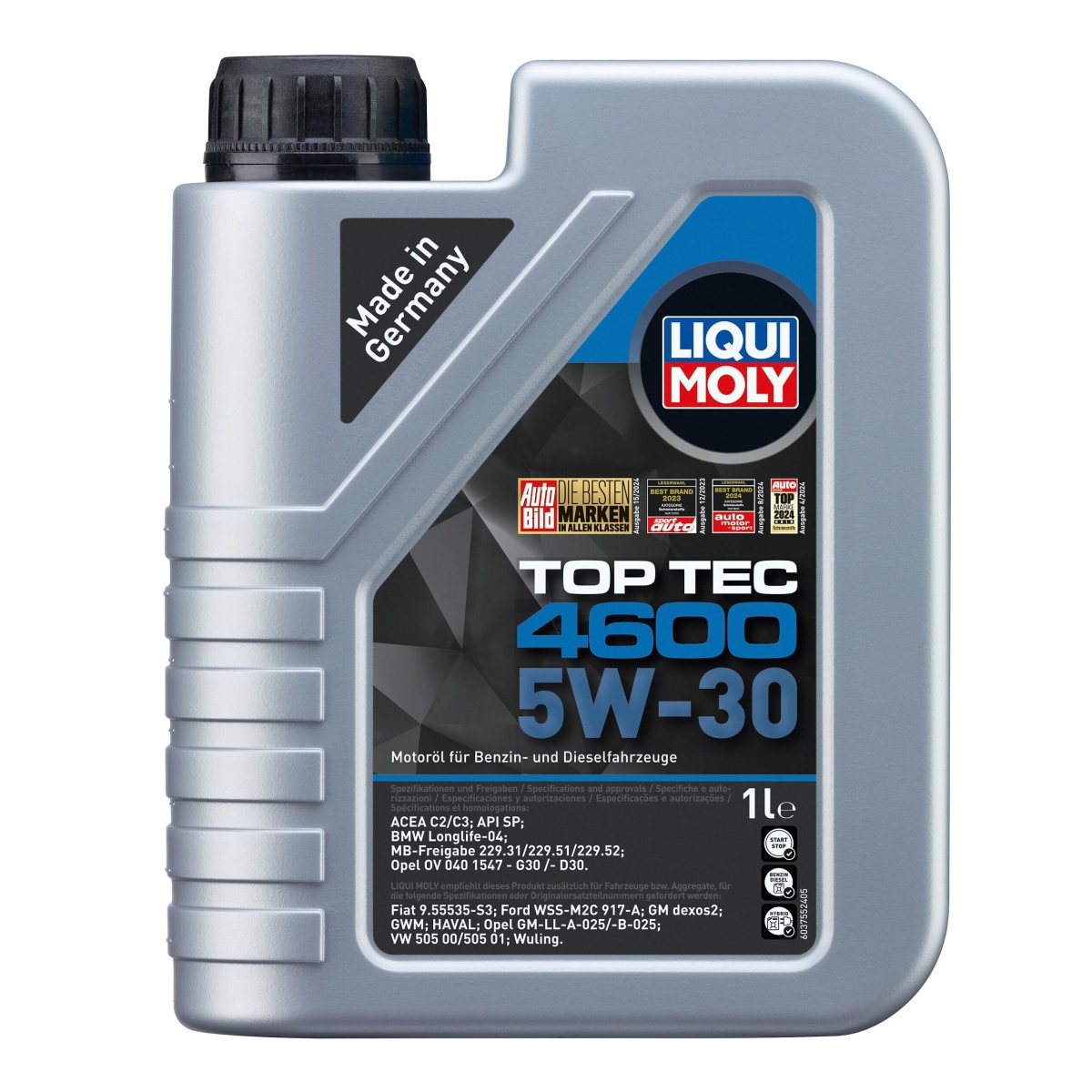 LIQUI MOLY 3755 Motoröl Top Tec 4600 5W-30 Kanister 1 L