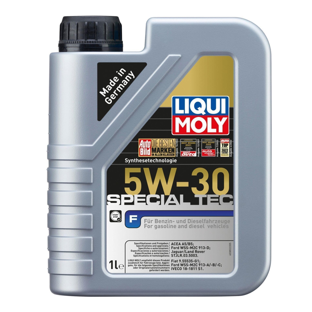 LIQUI MOLY 3852 Motoröl Special Tec F 5W-30 Kanister 1 L