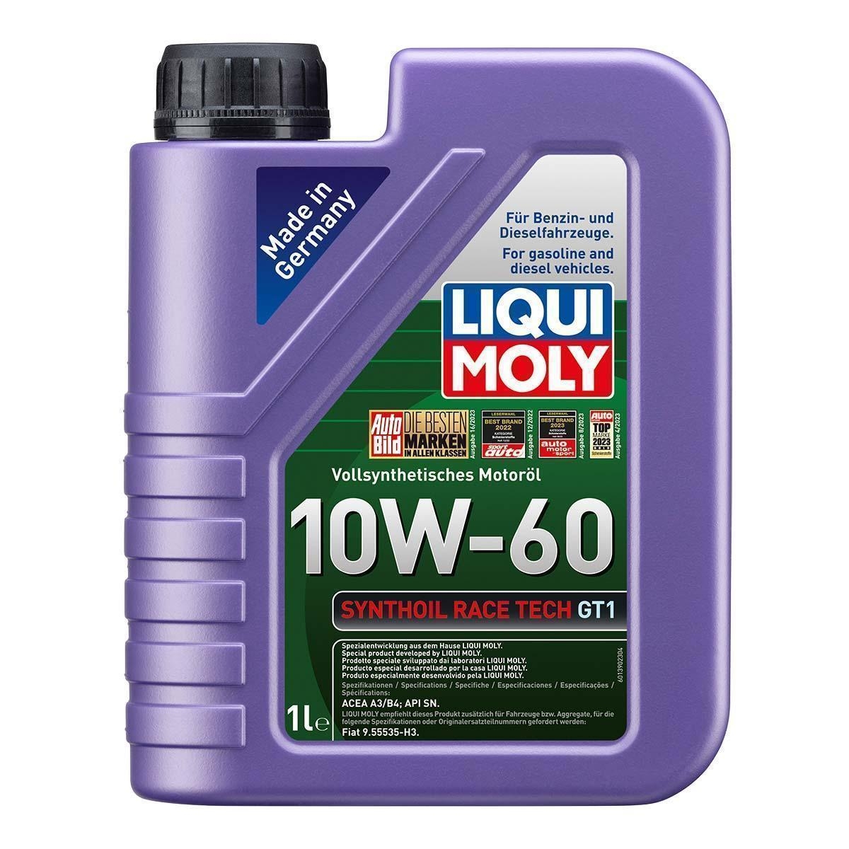 LIQUI MOLY 1390 Motoröl Synthoil Race Tech GT1 10W-60 Kanister 1L