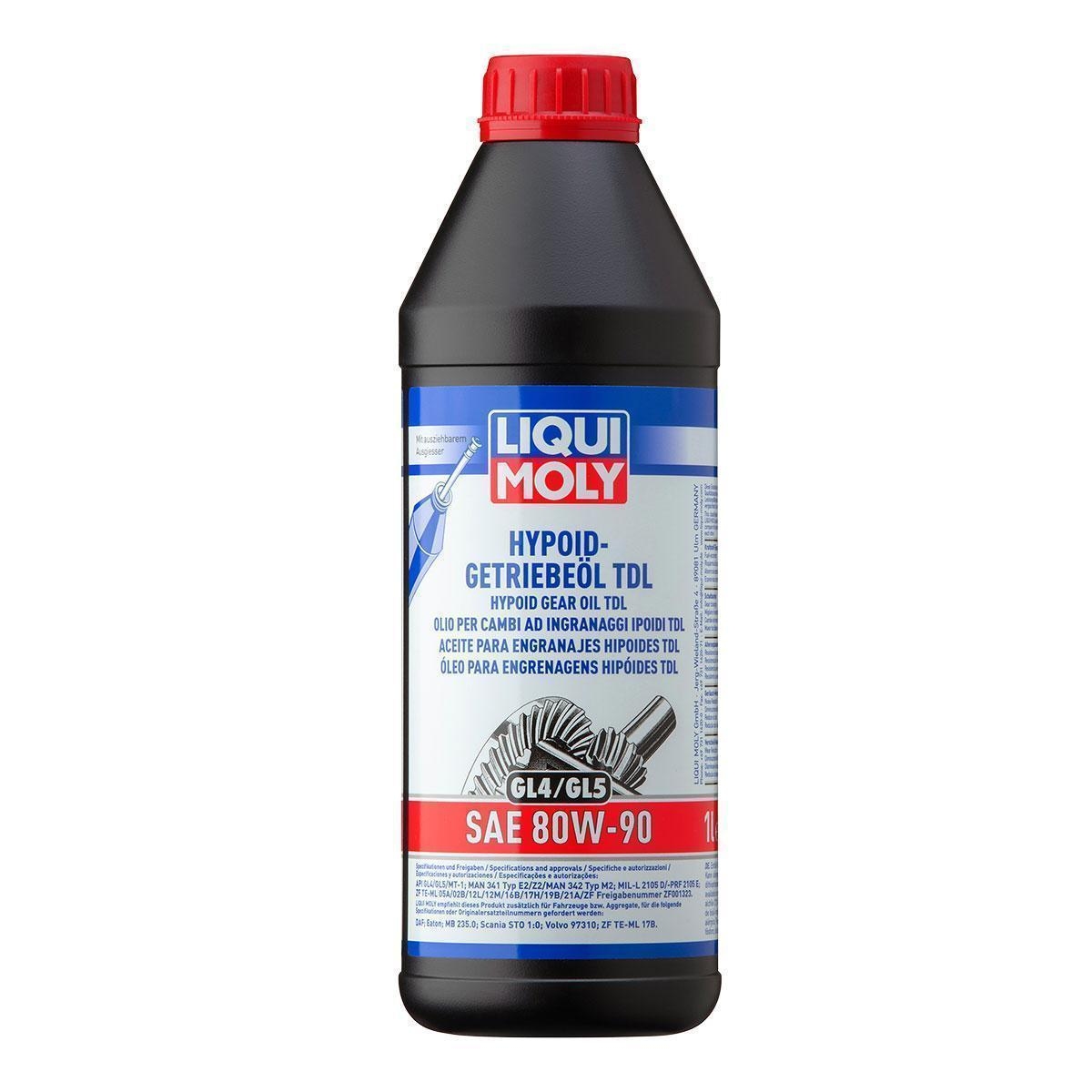 LIQUI MOLY 20645 Getriebeöl Hypoid-Getriebeöl TDL 80W-90 1L