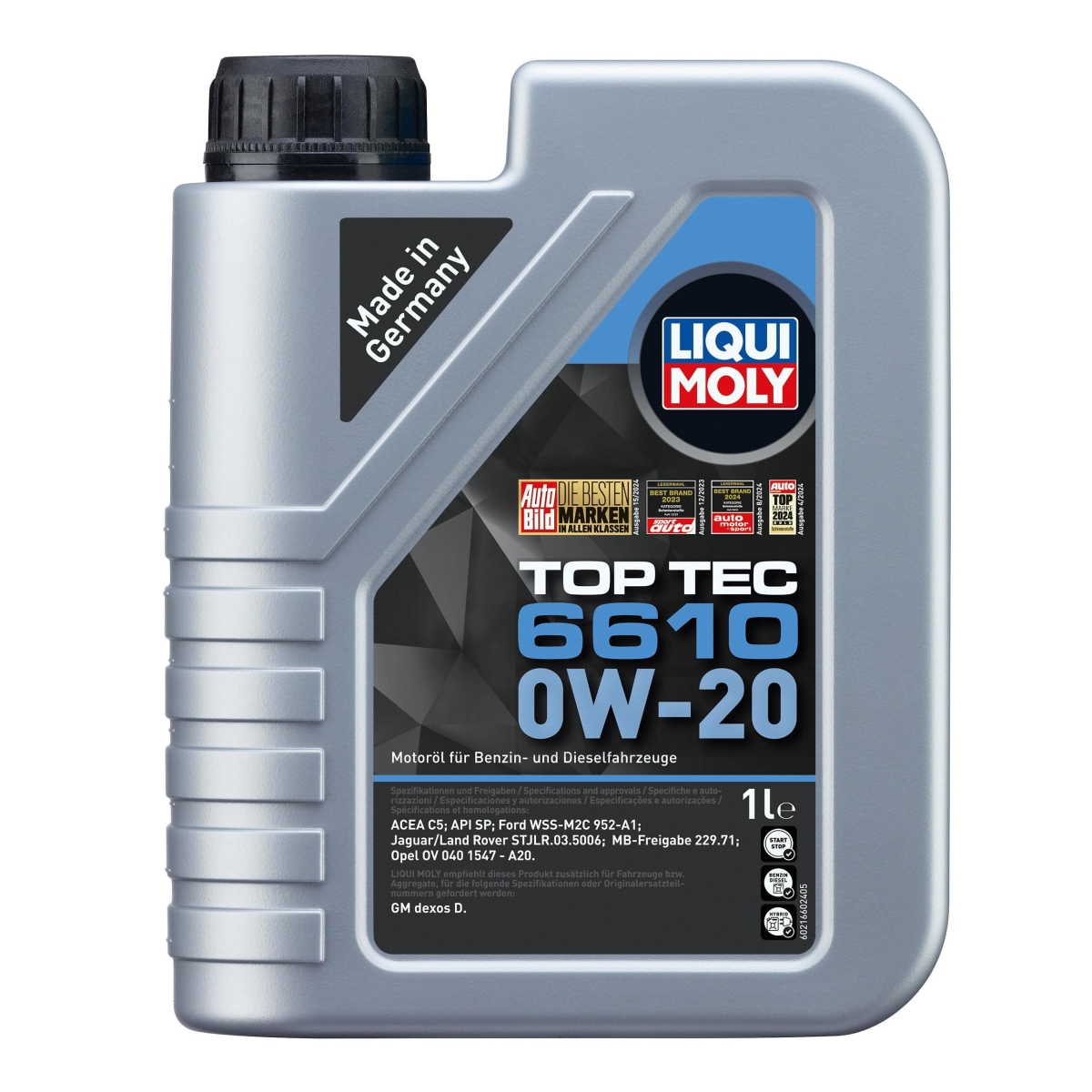 LIQUI MOLY 21660 Motoröl Top Tec 6610 0W-20 1L