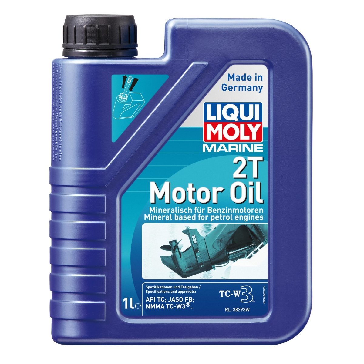 LIQUI MOLY 25019 Motoröl Marine 2T Motor Oil 1L